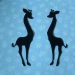 2 Giraffe Felt silhouette
